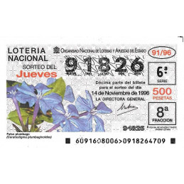 Sorteo 91 de 1996