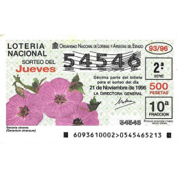 Sorteo 93 de 1996
