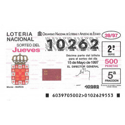 Sorteo 39 de 1997