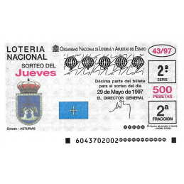 Sorteo 43 de 1997