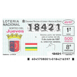 Sorteo 45 de 1997