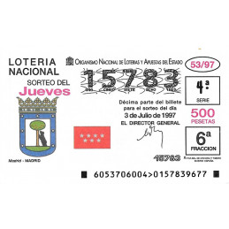 Sorteo 53 de 1997