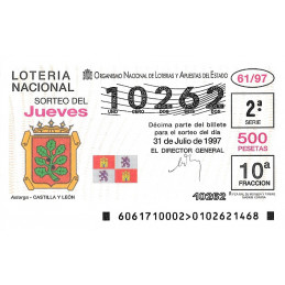 Sorteo 61 de 1997