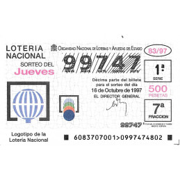 Sorteo 83 de 1997