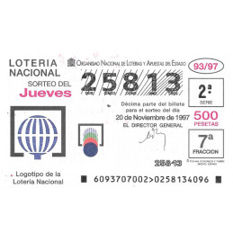 Sorteo 93 de 1997