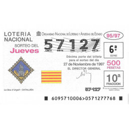 Sorteo 95 de 1997
