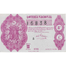 Sorteo 17 de 1950