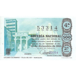Sorteo 36 de 1965