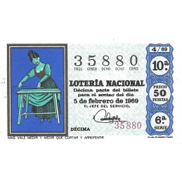 Sorteo 4 de 1969