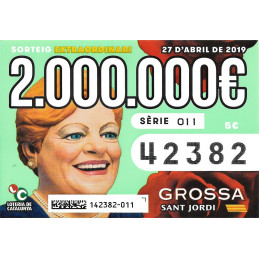 2019. Grossa de Sant Jordi