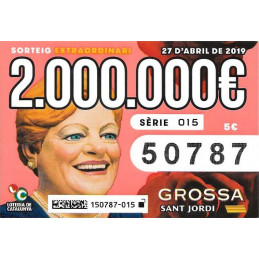 2019. Grossa de Sant Jordi