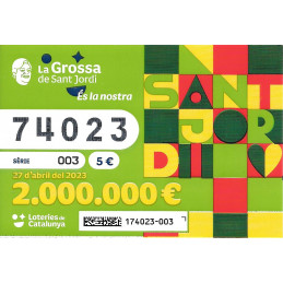 2023. Grossa de Sant Jordi