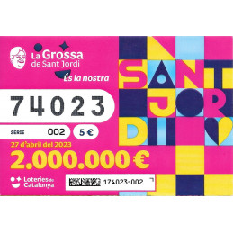 2023. Grossa de Sant Jordi