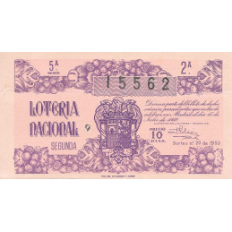 Sorteo 20 de 1950