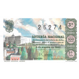 Sorteo 1 de 1962