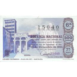 Sorteo 36 de 1965