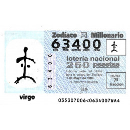 Sorteo 35 de 1993. Virgo