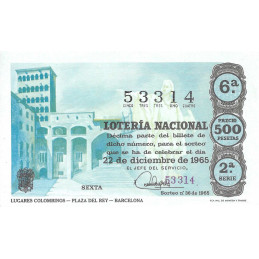 Sorteo 36 de 1965