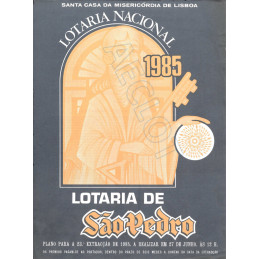 1985. Cartel Lotaria de Sáo...
