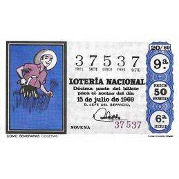 Sorteo 20 de 1969