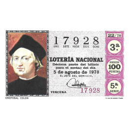 Sorteo 22 de 1970