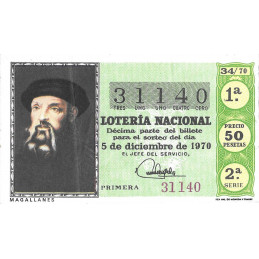 Sorteo 34 de 1970