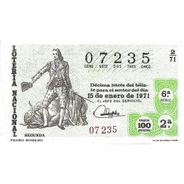 Sorteo 2 de 1971