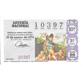 Sorteo 3 de 1972