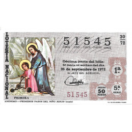 Sorteo 30 de 1972