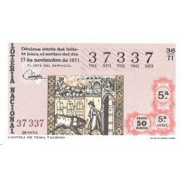 Sorteo 36 de 1971