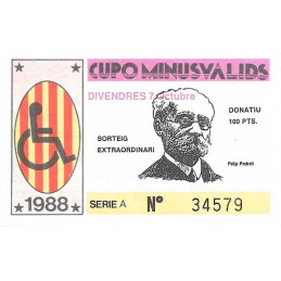 1988. Cupo Minusvalids