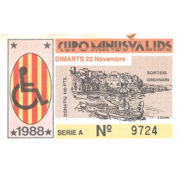 1988. Cupo Minusvalids