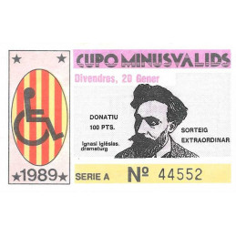 1989. Cupo Minusvalids
