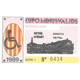 1989. Cupo Minusvalids