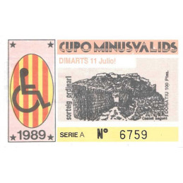 1989. Cupo Minusvalids