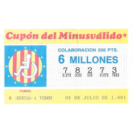 1991. Cupón del...