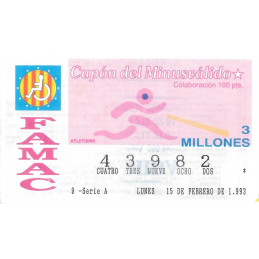 1993. FAMAC. Cupón del...