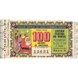 1962. Lotería do Brasil....