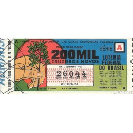 1967. Lotería do Brasil....