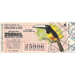 1969. Lotería do Brasil....