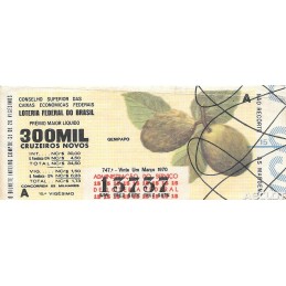 1970. Lotería do Brasil....