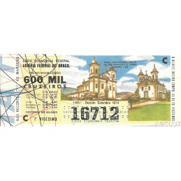 1974. Lotería do Brasil....