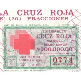 1971. Lotería de la Cruz...
