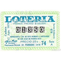 1970. Lotería de Puerto...