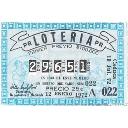 1972. Lotería de Puerto...