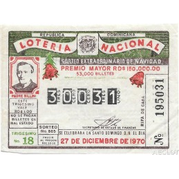 1970. Lotería Republica...
