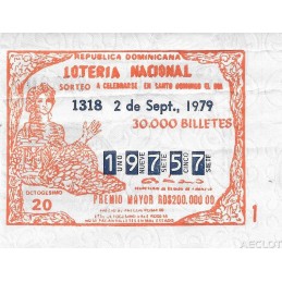 1979. Lotería Republica...
