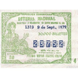 1979. Lotería Republica...