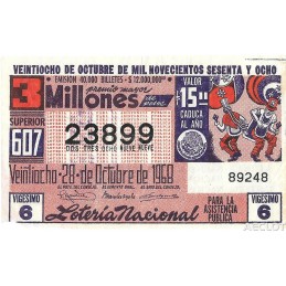 1968. Lotería Nacional para...