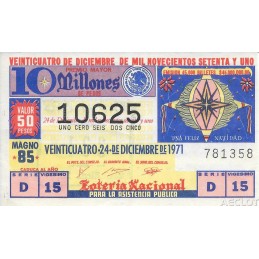 1971. Lotería Nacional para...